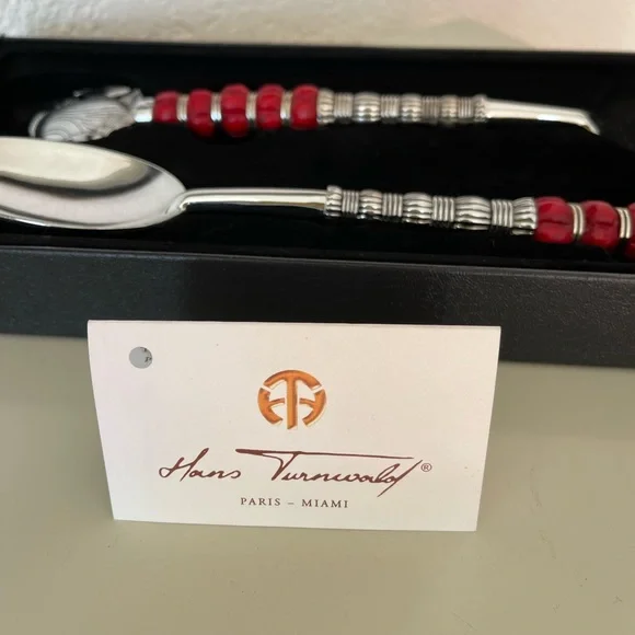 Vintage Hans Turnwald 2-pc. Salad Serving Set Coral Collection NWT - RARE! - Picture 10 of 17